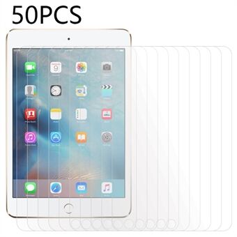50 kpl iPad mini 4 / mini (2019) 7,9 tuuman kirkas näyttö, karkaistu lasi, iskunkestävä näytönsuoja