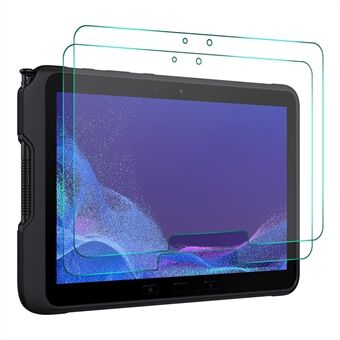 ENKAY HAT Prince 2 kpl Samsung Galaxy Tab Active4 Pro 0.33mm 9H näytönsuoja 2.5D HD kirkas korkea alumiinipii lasikalvo