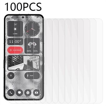 100 kpl For Nothing Phone (2) karkaistu lasi näytönsuoja Ultra kirkas suojaava puhelimen näytön kalvo