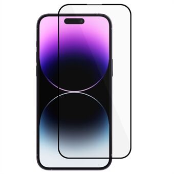 D Pro iPhone 15 Pro Max Täyspeittävä Näytönsuoja Silkkitulostus Full Glue Tempered Glass HD kirkas kalvo