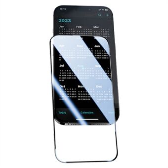 BENKS korkean alumiini-pitoisuuden lasinen suojakalvo iPhone 15 Plussalle, anti-räjähdys, erittäin selkeä näytön kalvo