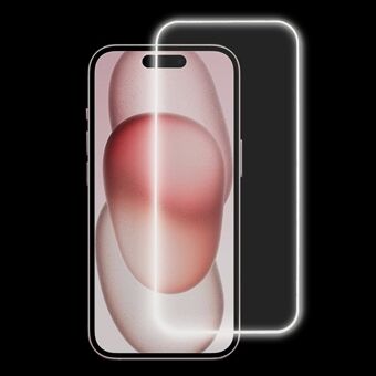 iPhone 15 Pro Max Luminous HD -keskikokoinen alumiinilasinen näytönsuojus, kokoruutukiinnitys, naarmuuntumaton kalvo