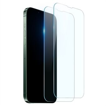 NORTHJO 2kpl/setti iPhone 14:lle 6,1 tuuman A+ 0,3 mm 2,5D Crystal Premium karkaistu lasikalvo, sormenjälkiä estävä Scratch näytönsuoja