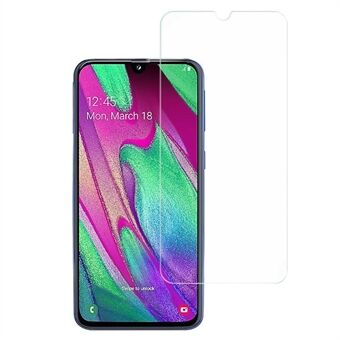 AMORUS Samsung Galaxy A40 Ultra kirkas sormenjälkiä estävä näytönsuoja 2.5D Edge 9H Kovuus korkean alumiinin silikonilasikalvo