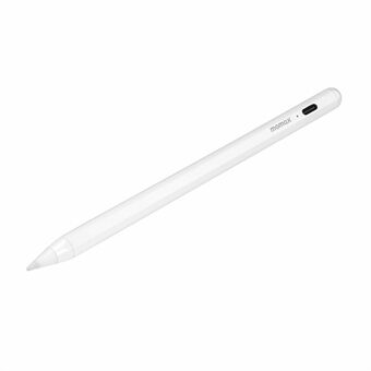 MOMAX ONE LINK -tabletti Stylus-kynä huurtumaton kallistusherkkyys kapasitiivinen kynä iPad Pro 11-tuumaiselle / 12,9-tuumaiselle (2021/2020/2018) - Valkoinen