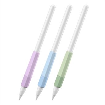 AHASTYLE PT185 3 kpl Apple Pencil 2nd Generation Sleeve Stylus Pen Grip silikonikotelon liukuväri