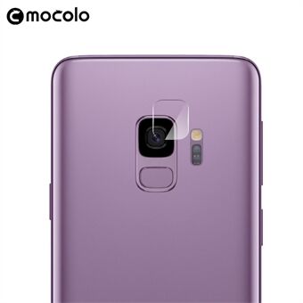 MOCOLO Ultra kirkas karkaistu lasi kameran linssin suojakalvo Samsung Galaxy S9 SM-G960 -puhelimelle - Läpinäkyvä (kaarireunat)