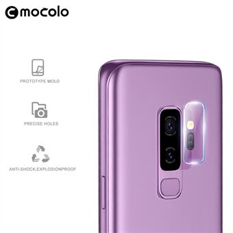 MOCOLO Ultra kirkas karkaistu lasi kameran linssin suojakalvo Samsung Galaxy S9 Plus G965 -puhelimelle - Läpinäkyvä (kaarireunat)