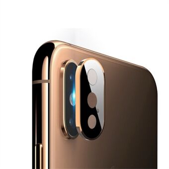 Metal Ring + karkaistu lasi kameran linssin kalvosuoja iPhone XS Max 6,5 tuumalle