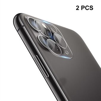 2 kpl HAT Prince 0,2 mm 9H 2,15D kaarireunat karkaistu lasi kameran linssisuojakalvot iPhone 11 Pro Max 6,5 tuumalle / iPhone 11 Pro 5,8 tuumalle