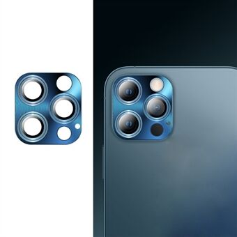 TOTU metallikehys + karkaistu lasi kameran linssikalvo iPhone 12 Pro Maxille - sininen