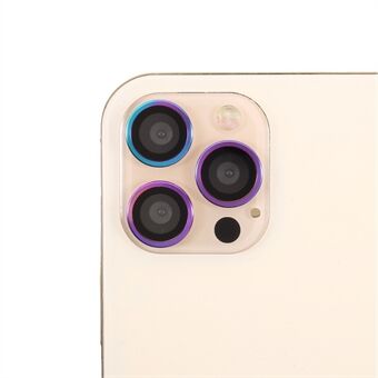 HD kirkas värikäs kehys + lasikameran linssisuoja (3 kpl / setti) iPhone 11 Pro / iPhone 11 Pro Maxille / iPhone 12 Pro