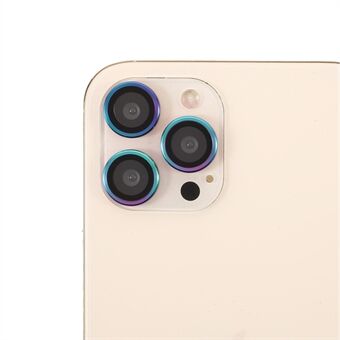 Monivärinen Edge ultrakirkas metallipuskurilasi kameran linssin suojakalvo (3 kpl / setti) iPhone 12 Pro Maxille