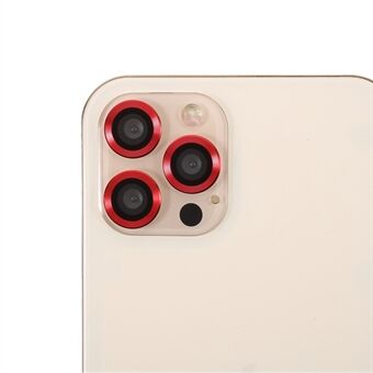 Yksivärinen muotoilu Ultra kirkas metallipuskurilasi kameran linssin suojakalvo (3 kpl / setti) iPhone 11 Pro/ 11 Pro Max / 12 Pro