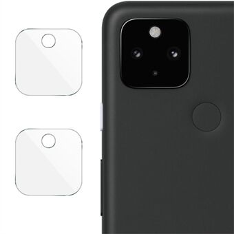 IMAK 2kpl / pakkaus läpinäkyvä hankausta kestävä erittäin läpinäkyvä lasisuojakameran linssikalvo Google Pixel 5:lle