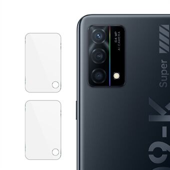 2 kpl / pakkaus IMAK Ultra Clear Kulutusta kestävä kameran linssin karkaistu lasikalvosuoja Oppo K9 5G:lle