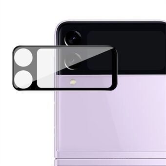 IMAK No-Bubble Scratch- Läpinäkyvä läpinäkyvä karkaistu lasi kameran linssisuoja (musta versio) Samsung Galaxy Z Flip3 5G:lle