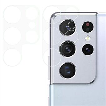 2 kpl / setti Kulutusta kestävä 3D Arc Edge Scratch kameran linssisuoja karkaistu lasikalvo Samsung Galaxy S22 Ultra 5G:lle