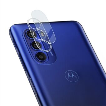 IMAK for Motorola Moto G51 5G Bubble Free Full Cover HD kirkas karkaistu lasi kameran linssikalvo + akryylilinssin suojus