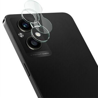 IMAK for Oppo A96 5G Kulutuksenkestävä tahroja estävä teräväpiirto karkaistu lasi kameran linssikalvo + akryylilinssin suojus