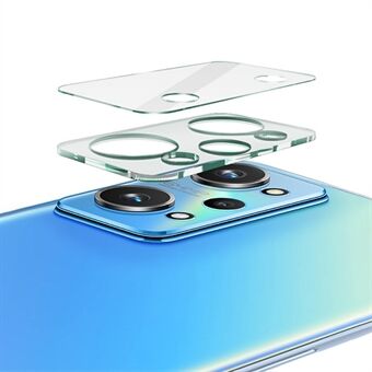 IMAK for Realme GT2 / GT Neo2 Täyspeitto Scratch karkaistu lasi kameran linssikalvo + läpinäkyvä akryylilinssinsuojus