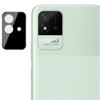 IMAK Realme Narzo 50i -kameran linssisuojalle karkaistu lasi HD kirkas suojakalvo (musta versio)
