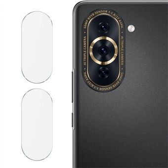 IMAK 2kpl / sarja kameran linssisuoja Huawei nova 10 Pro 4G:lle, kulutusta kestävä HD Bubble Anti-bubble Tempered Glass Film