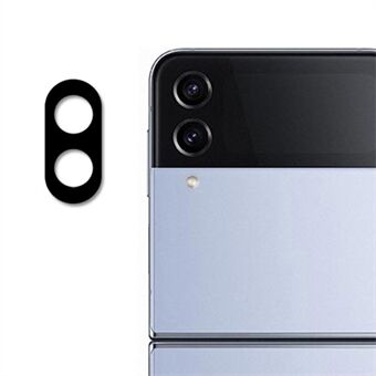 ENKAY HAT- Prince Samsung Galaxy Z Flip4 5G kulumista estävälle täysin peittävälle takakameran linssisuojalle silkkitulostus karkaistu lasilinssikalvo