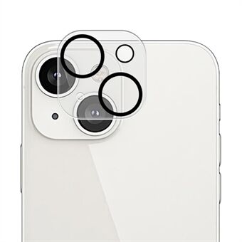 Scratch silkkitulostuskameran linssisuoja iPhone 14:lle 6,1 tuumaa, 0,15 mm, kirkas korkea alumiinipiilasi, naarmuuntumaton kameran linssikalvo