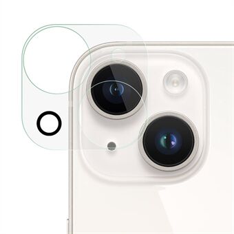 RURIHAI iPhone 14 Plus 3D-kameran linssisuoja Naarmuuntumaton HD korkea alumiinipii lasilinssikalvo