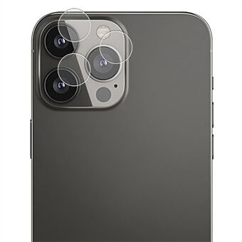 AMORUS 1Set kameran linssisuoja iPhone 13 Pro 6,1 tuumaa / 13 Pro Max 6,7 tuumaa, kirkas silkkitulostus karkaistu lasi Scratch kalvo Yksittäinen takakameran kansi