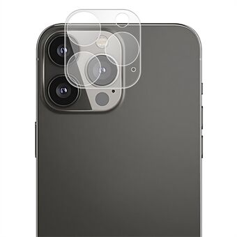 AMORUS-kameran linssinsuoja iPhone 13 Pro 6,1 tuumaa / 13 Pro Max 6,7 tuumaa, sormenjälkiä estävä Scratch HD Clarity silkkitulostus karkaistu lasikalvo