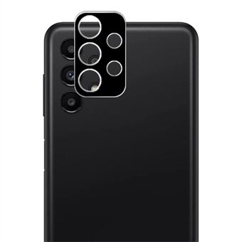 AMORUS Samsung Galaxy A13 4G HD kirkas kameran linssisuoja Iskunkestävä sormenjälkiä estävä silkkitulostus karkaistu lasi linssikalvo - musta