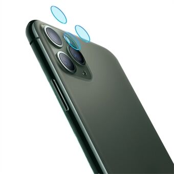 AMORUS Ring yksittäisen kameran linssinsuoja iPhone 11 Pro 5,8 tuumaa / 11 Pro Max 6,5 tuumaa, HD karkaistu lasi särkymätön linssin suojakalvo