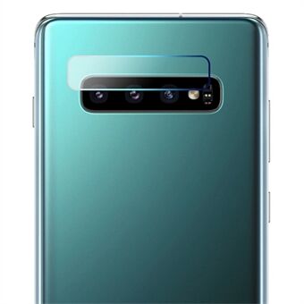 AMORUS Samsung Galaxy S10 Plus / S10 Full Glue räjähdyssuojattu kameran linssinsuoja Korkean läpäisevyyden karkaistu lasi puhelimen takalinssikalvo