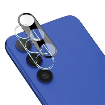 IMAK karkaistu lasilinssisuoja + akryylilinssinsuojus Samsung Galaxy S23 Plus / S23:lle, suojakameran linssikalvo (musta versio)