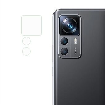 Räjähdyssuojattu kameran linssisuoja Xiaomi 12T Pro 5G:lle Pehmeä sooda-lime Full Cover HD kirkas kuplaton takalinssikalvo
