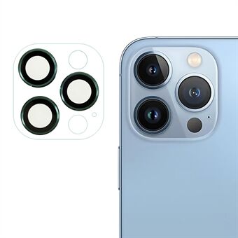 RURIHAI iPhone 13 Pro 6,1 tuumalle / 13 Pro Max 6,7 tuuman kirkkaalle kameran linssisuojalle, Scratch metalli + akryylisuojakalvo