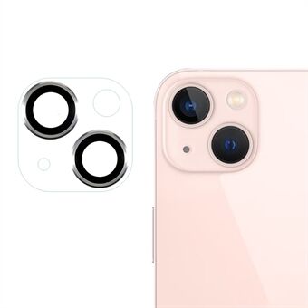 RURIHAI iPhone 14 / 14 Plus -kameran kirkkaalle linssisuojalle metalli + akryyli HD kirkas takalinssikalvo