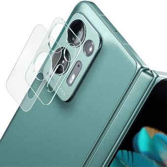 IMAK For Oppo Find N2 5G -puhelimen takakameran linssinsuoja Scratch estävä integroitu karkaistu lasi Ultrakirkas linssikalvo + akryylilinssinsuojus