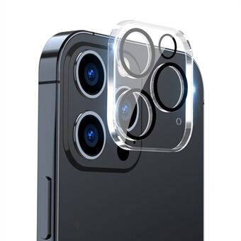 ENKAY HAT- Prince iPhone 13 Pro /13 Pro Max Full Cover -kameran linssinsuoja Kirkas karkaistu lasikalvo, musta Ring