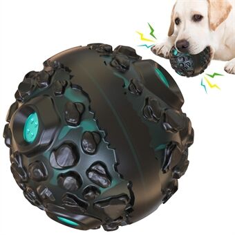YSQ-01 Funny Pet Dog Meteorite Ball Lelu Äänen kitkuva lelu koirille Chew Sound Interaktiivinen pallolelu (FDA-sertifioitu, BPA-vapaa)