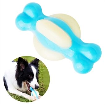 EETOYS Dumbbell Ball Bone Dog Chew Toy Interactive Pet PA+PU Toy Puppy Chew Lelu (BPA-vapaa, ei FDA-sertifioitua), koko: M
