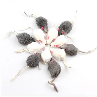 TG-CTOY0022 12 kpl turkis hiiri jäljitelmä hiiret lemmikkikissa pureskelu saalis leikkilelu