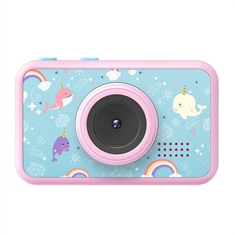 AD-G29D 2,4 tuuman näytöllä Kids kamera etu-/takakamera Kannettava kädessä pidettävä minikamera peleillä/suodattimilla/kehyksillä