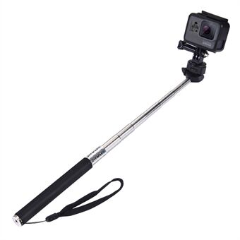 PULUZ PU55 Jatkettava Selfie Stick säädettävä teleskooppinen kädessä pidettävä monopod-tanko GoPro Hero 7/6/5/5 Session / 4Session / 4/3 + / 3/2/1, DJI Osmo -toimintakamera