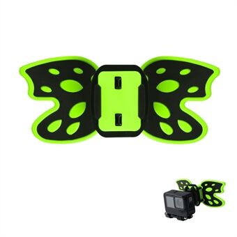 AT1265 Butterfly Design moottoripyöräkypärä leukakiinnitysteline Taitettava kameran pidike Stand GoPro Herolle