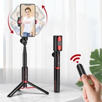 SEAJIC OTH-AB302 Anti- Shake handheld gimbal-vakain Bluetooth-kaukosäädin Selfie Stick -jalusta puhelimelle ja kameralle