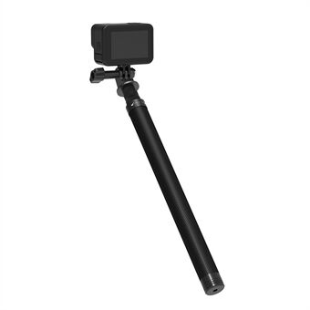 TELESIN TE-MNP-117 1,16 m hiilikuituinen Selfie Stick säädettävä pituus monopodilla 1/4 ruuvireiällä puhelimen toimintakameralle