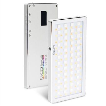 IWATA GL-03 RGB LED-videovalo ladattava täyttövalo himmennettävä taskulamppu OLED-näytöllä